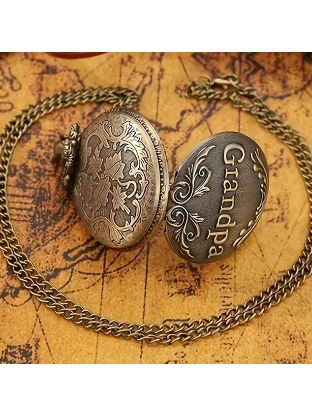 Vintage Style Grandpa Pocket Watch - Picture 4 of 9